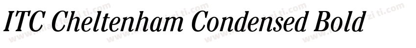 ITC Cheltenham Condensed Bold Itali字体转换